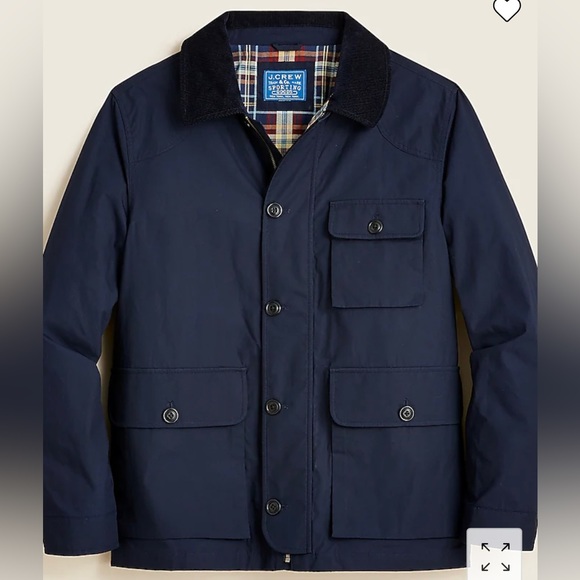 Utility jacket in Kinloch cloth / Size M / Navy Blue / Like New Condition